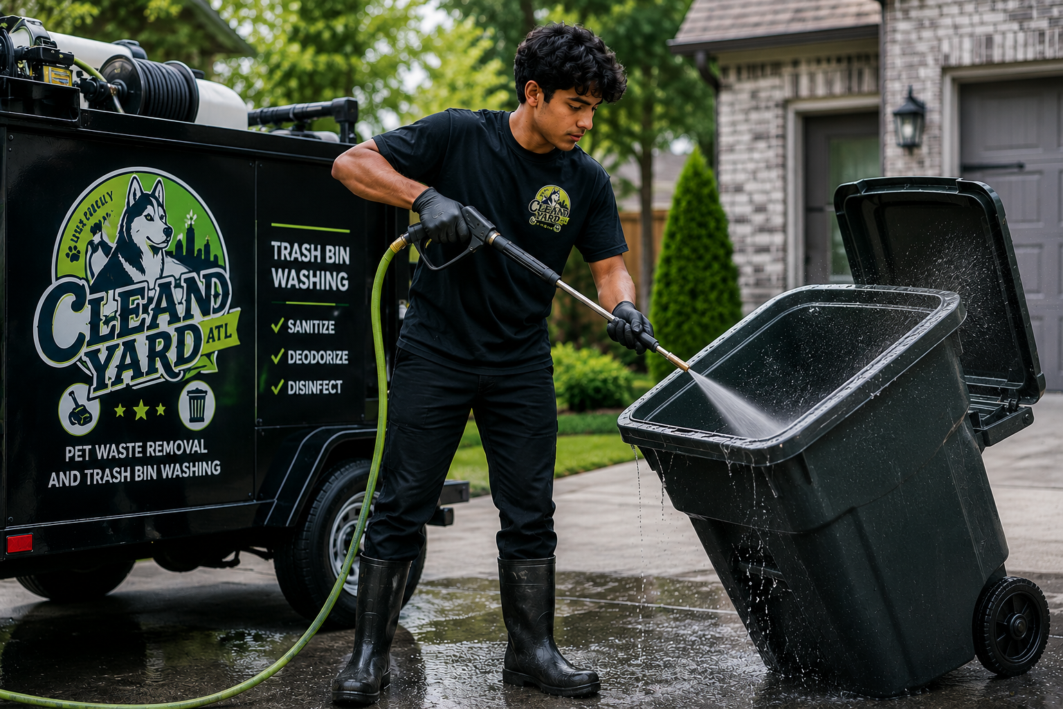 Trash Bin Washing